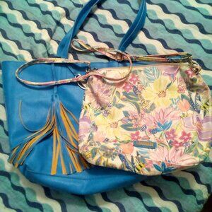 Carlos by Carlos Santana Reversible Tote With Cross Body Bag Fringed Tassel